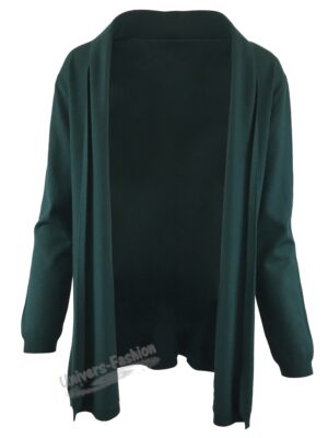 Cardigan tricotat fin, verde